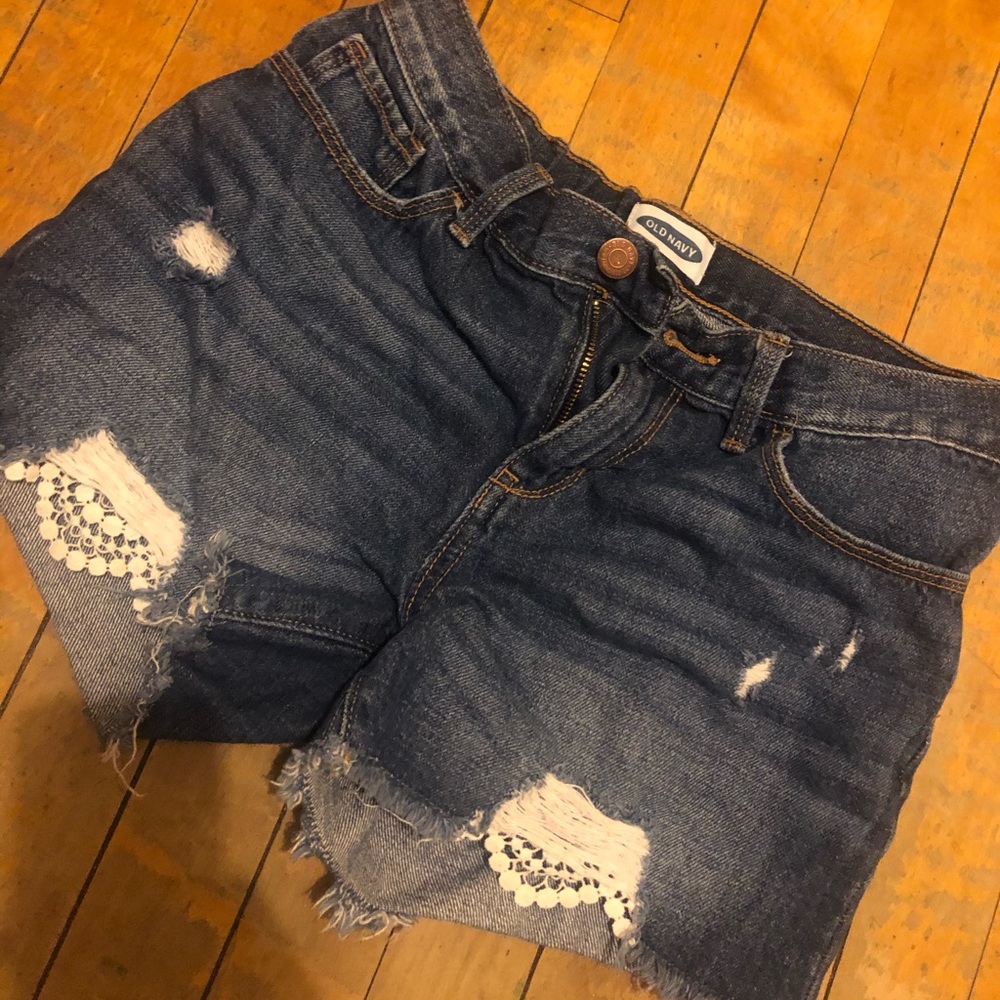 Girls jean shorts size 14